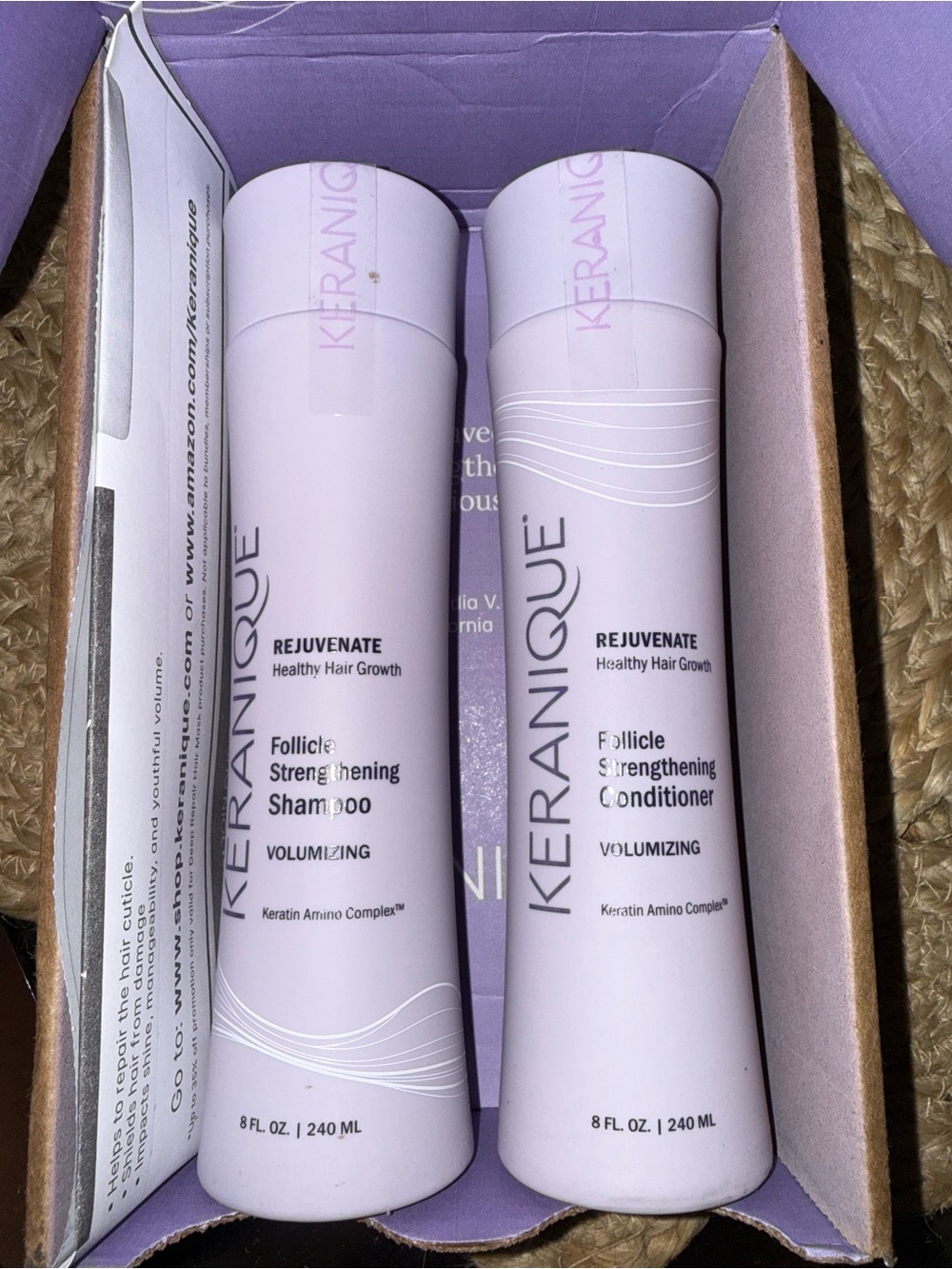 Keranique Volumizing Shampoo & Conditioner Set